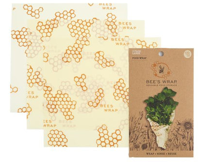Bee's Wrap Set of 3 Large, Honeycomb