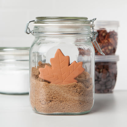 Terracotta Sugar Saver, Maple Leaf