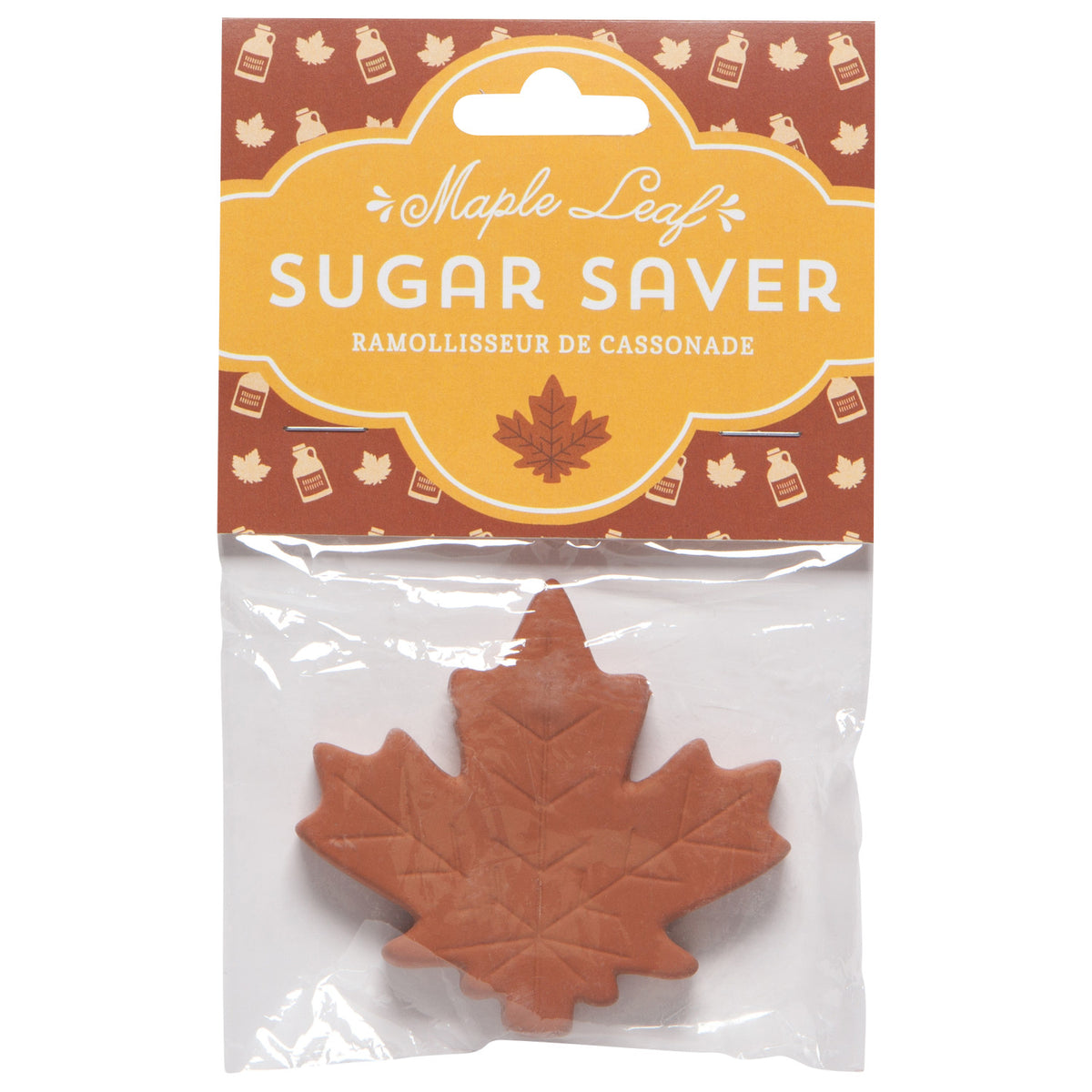 Terracotta Sugar Saver, Maple Leaf