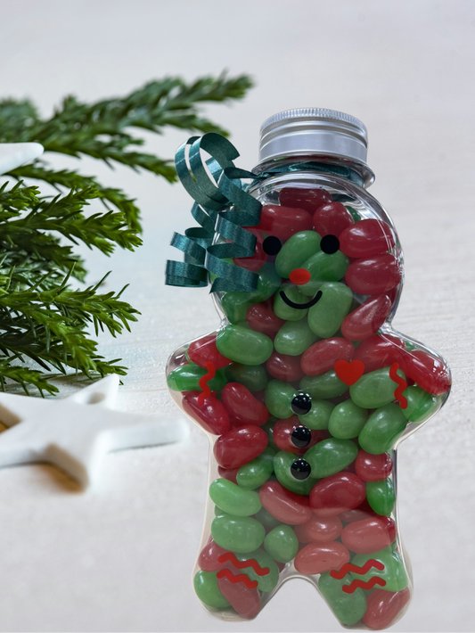 Jelly Beans Filled Gingerbread Man, 6"