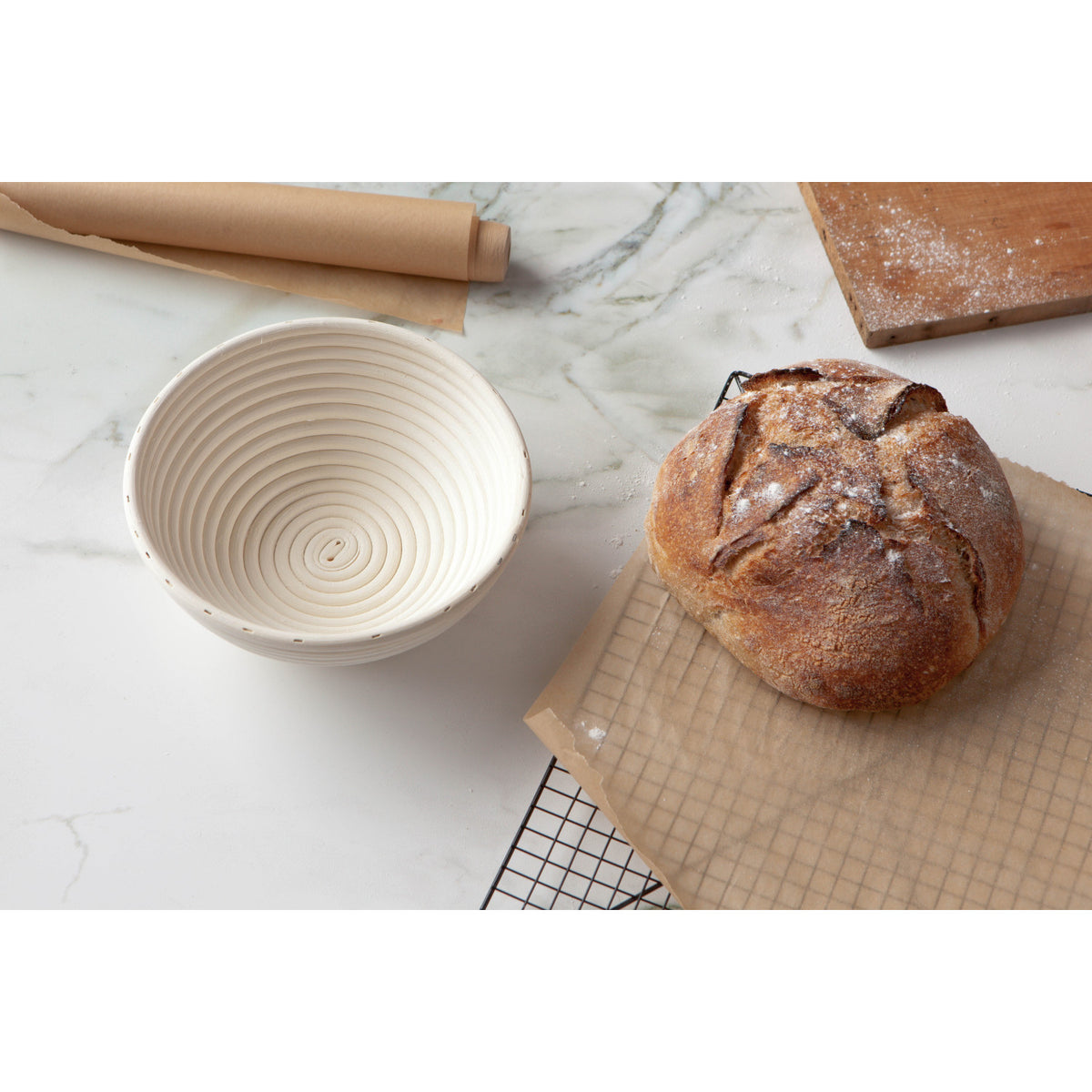 Banneton Bread Proofing Basket, Round 9"