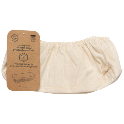 Banneton Natural Cotton Liner, Rectangle 13"