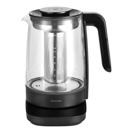 Zwilling Enfinigy Electric Kettle, Glass, Black, Programable
