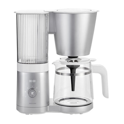 Zwilling Enfinigy Drip Coffee Maker, Glass Carafe, Silver