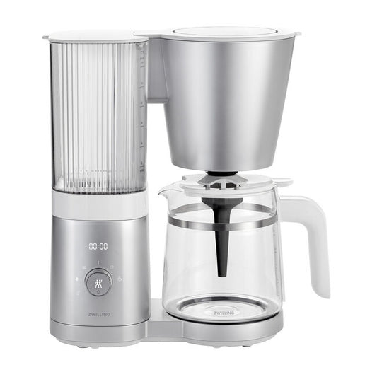 Zwilling Enfinigy Drip Coffee Maker, Glass Carafe, Silver