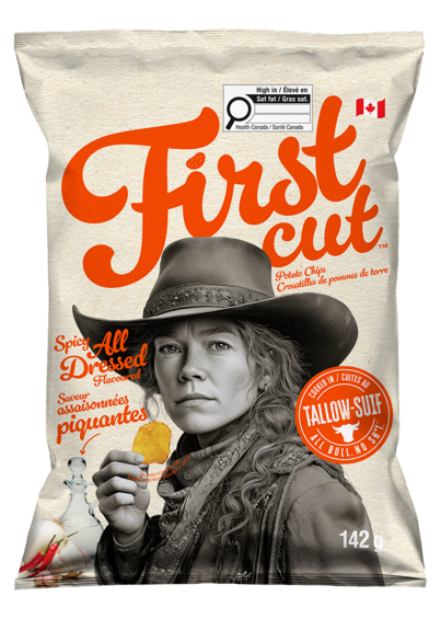 First Cut Spicy All Dressed Chips, Cooked in Tallow