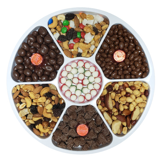 Gift Tray - Nut & Chocolate with Candy Centre 16" - #60002