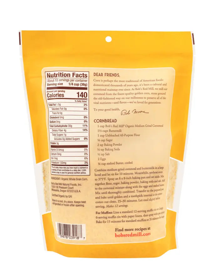 Cornmeal, Medium Grind (Org)