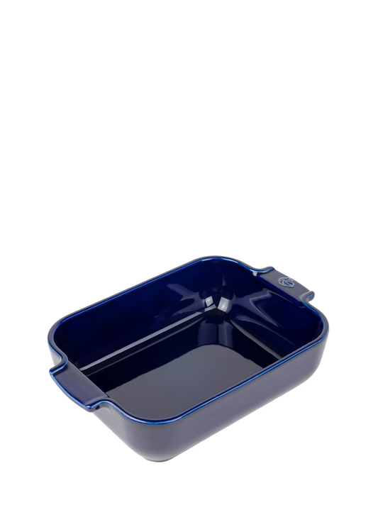 Peugeot Appolia Ceramic Rectangular Baker, 10" Blue