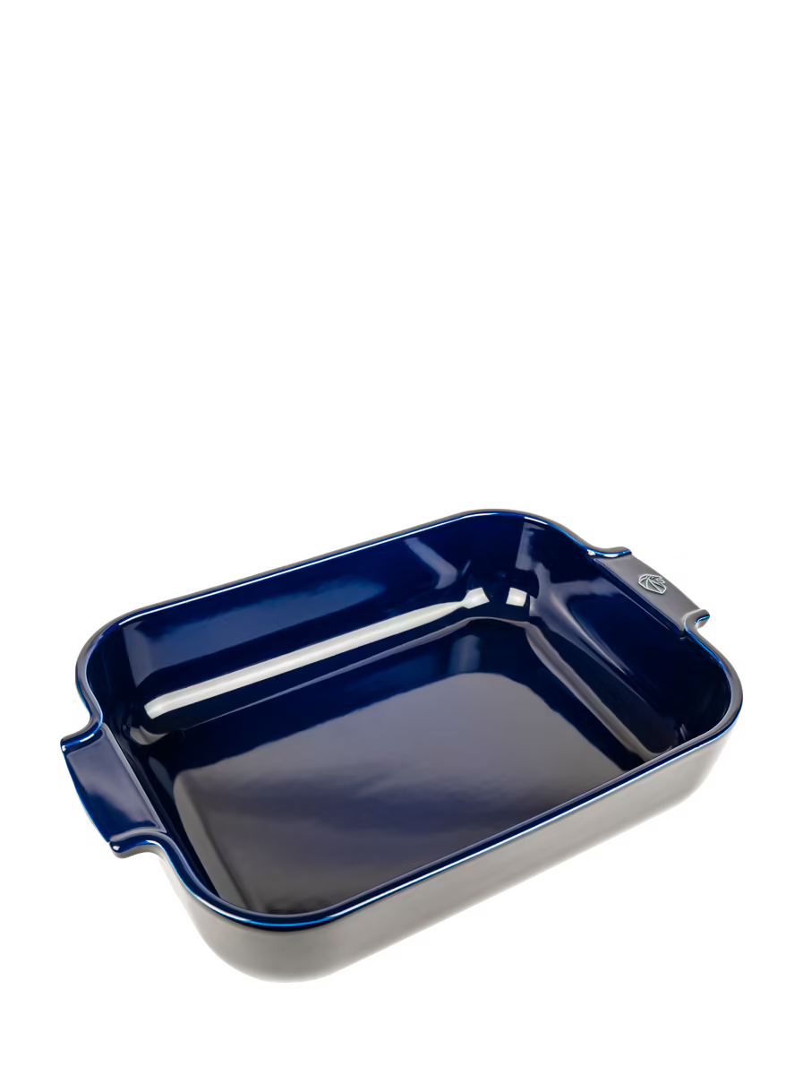 Peugeot Appolia Ceramic Rectangular Baker, 14.25" Blue