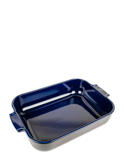 Peugeot Appolia Ceramic Rectangular Baker, 14.25" Blue