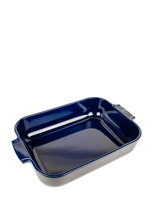 Peugeot Appolia Ceramic Rectangular Baker, 14.25" Blue