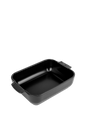 Peugeot Appolia Ceramic Rectangular Baker, 10" Satin Black