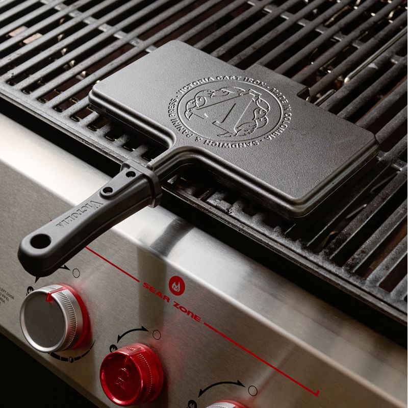 Victoria Cast Iron Panini Press & Sandwich Maker