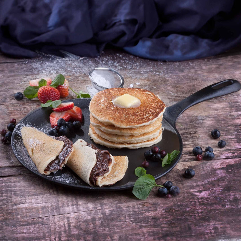Victoria Cast Iron Pancake & Crepe Griddle Pan