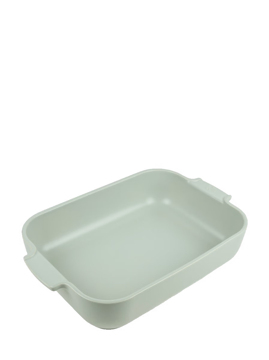 Peugeot Appolia Ceramic Rectangular Baker, 14.25" Sage Green