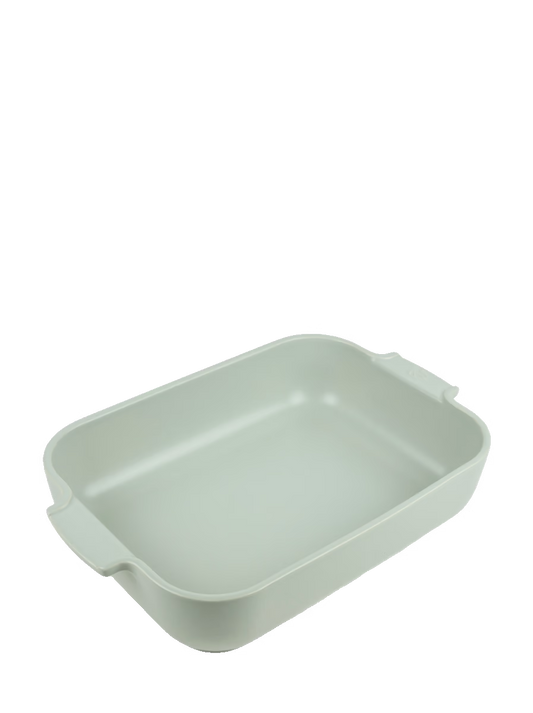 Peugeot Appolia Ceramic Rectangular Baker, 14.25" Sage Green