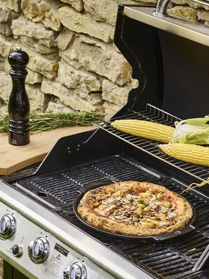 Peugeot Grill to Table Pizza Stone, 15" Black