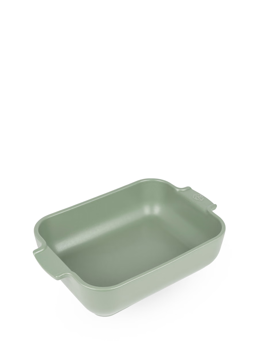 Peugeot Appolia Ceramic Rectangular Baker, 10" Fern Green