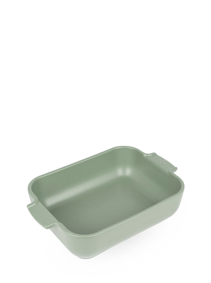 Peugeot Appolia Ceramic Rectangular Baker, 10" Fern Green