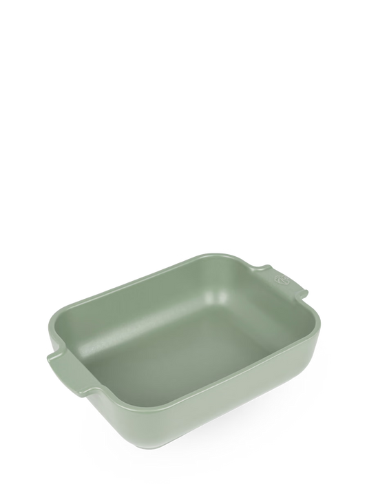 Peugeot Appolia Ceramic Rectangular Baker, 10" Fern Green