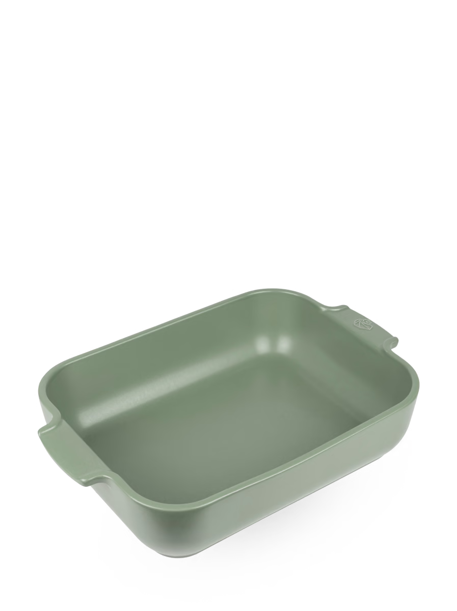 Peugeot Appolia Ceramic Rectangular Baker, 12.5" Fern Green