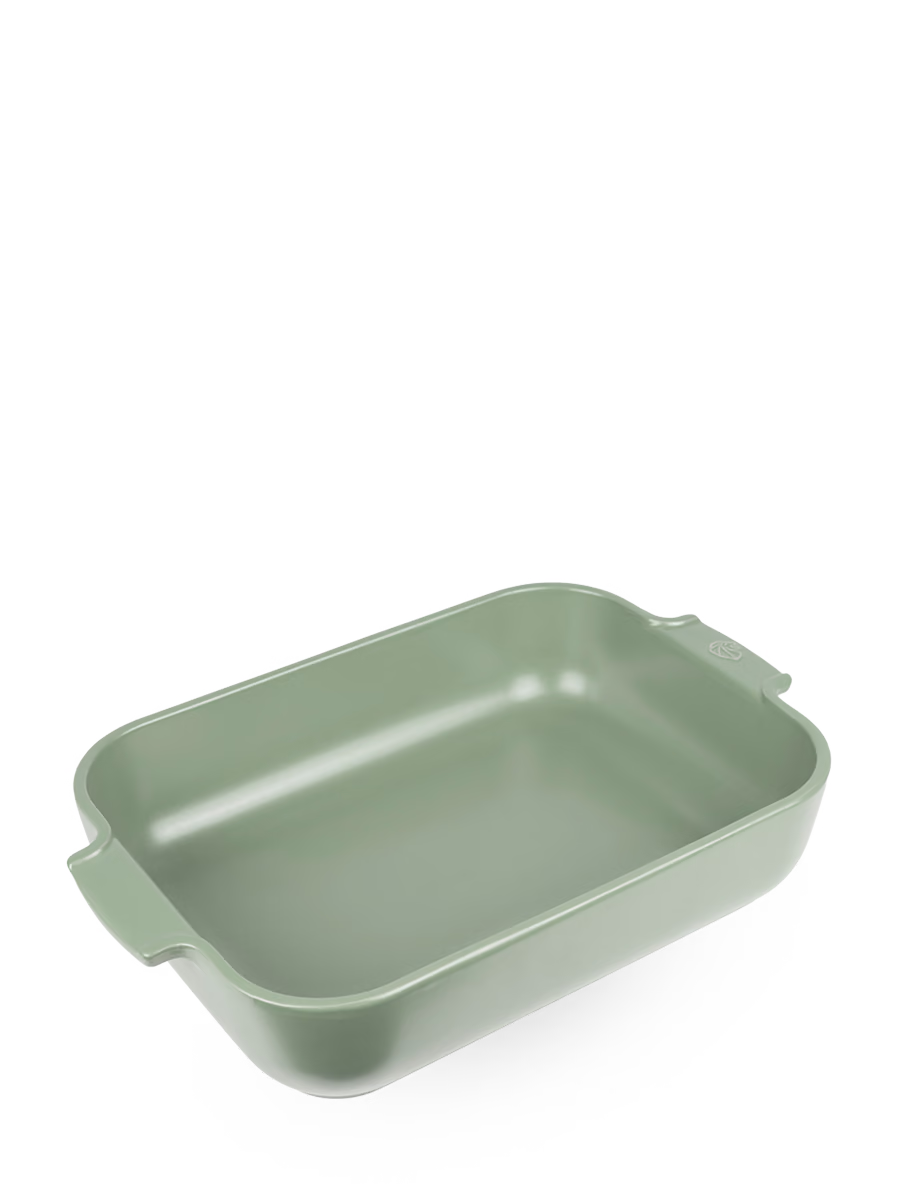 Peugeot Appolia Ceramic Rectangular Baker, 14.25" Fern Green