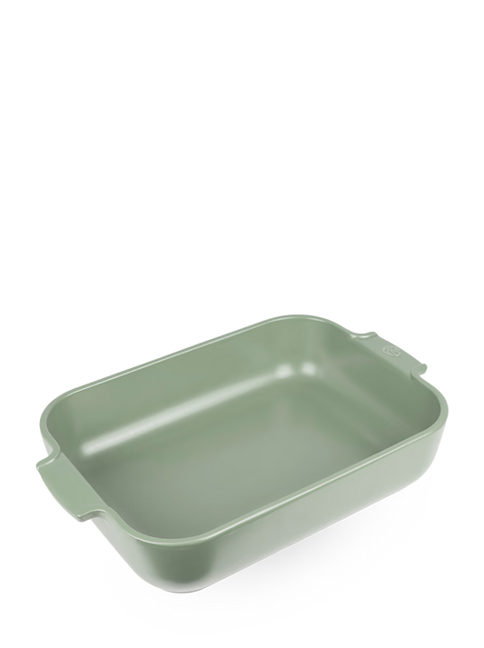 Peugeot Appolia Ceramic Rectangular Baker, 14.25" Fern Green