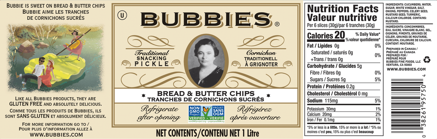 Bubbies Bread & Butter Pickles *REFRIGERATED*