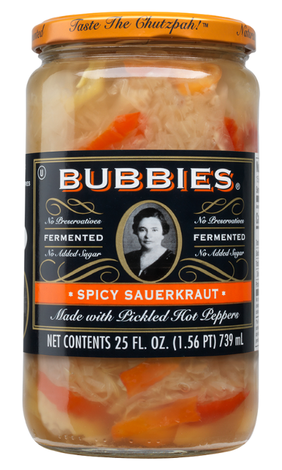 Bubbies Sauerkraut, Spicy *REFRIGERATED*