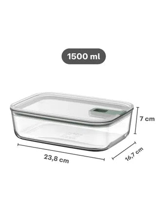 Mepal EasyClip Glass Food Box 1.5L Nordic Sage