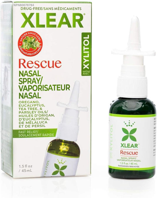 Xlear Nasal Spray Rescue with Herbal Oils