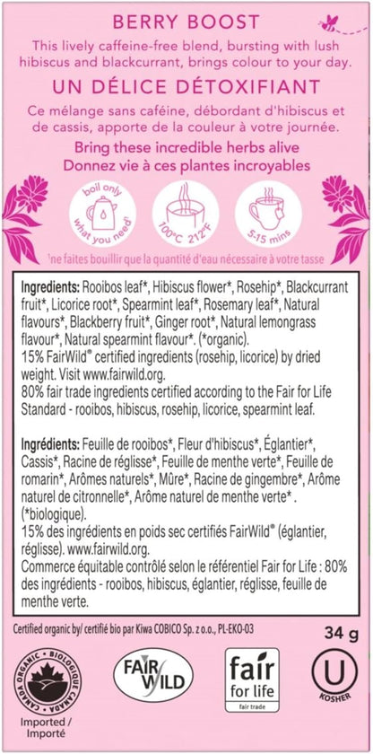 Pukka Morning Berry Organic Herbal Tea