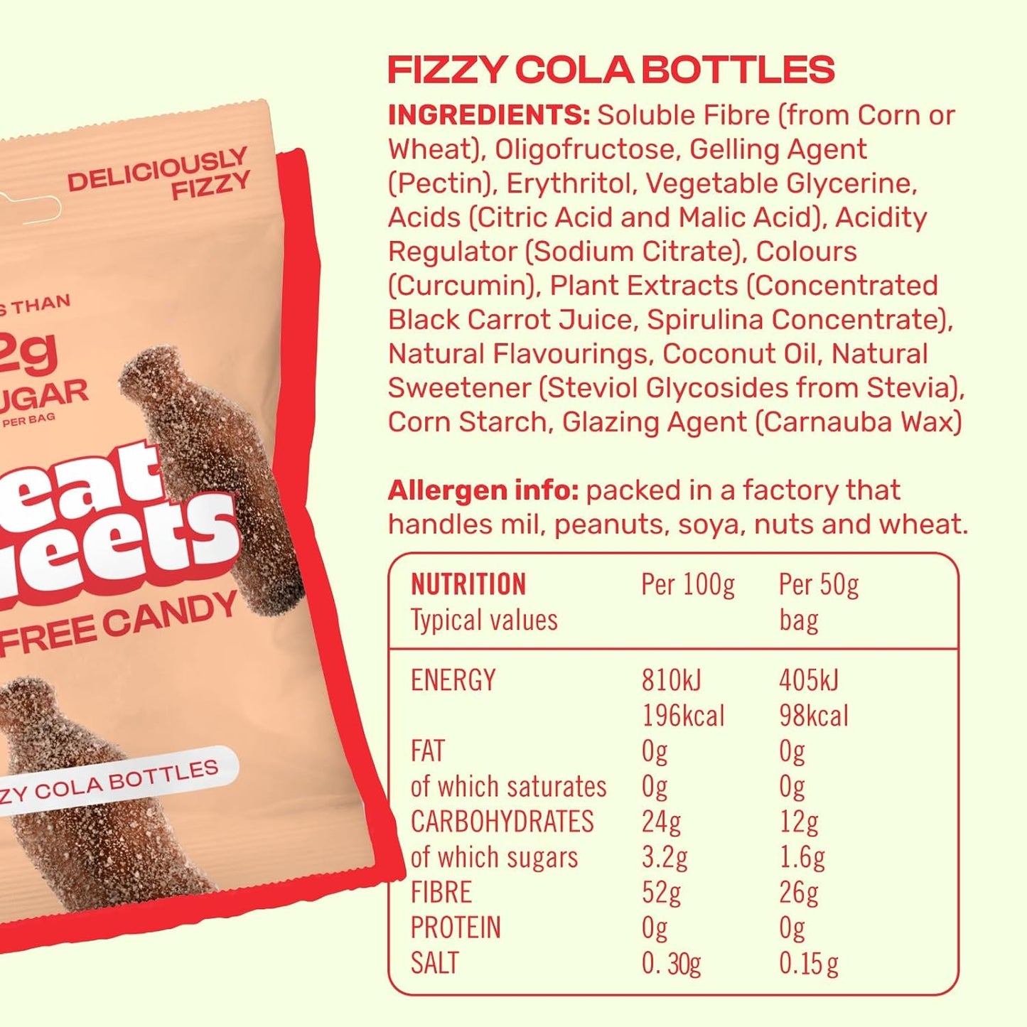 Neatsweets Fizzy Cola Bottles Candy