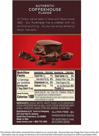 Torani Dark Chocolate Sauce