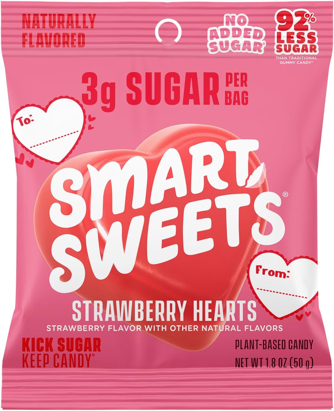 Smart Sweets Strawberry Hearts - LE