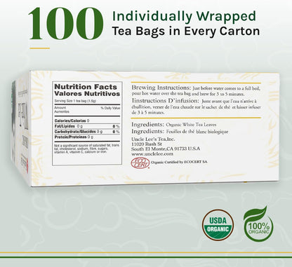 Uncle Lee's White Tea, Organic