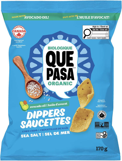 Que Pasa Dippers Sea Salt, Avocado Oil, Organic