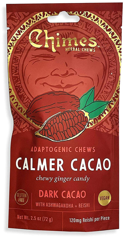 Chimes Calmer Cacao Adaptogen Ginger Chews