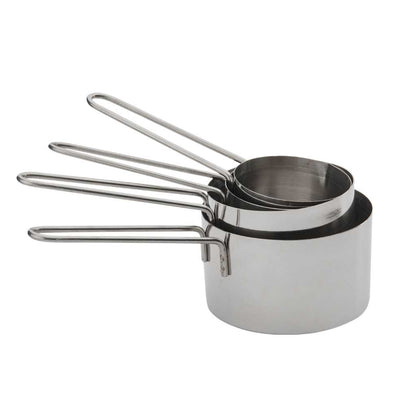 Measuring Cup Set, Stainless Steel with Wire Handles