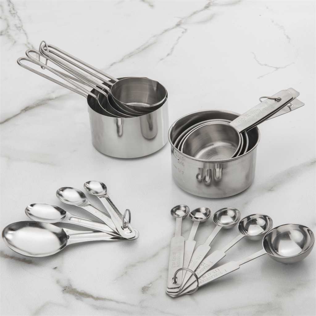 Measuring Cup Set, Stainless Steel with Wire Handles