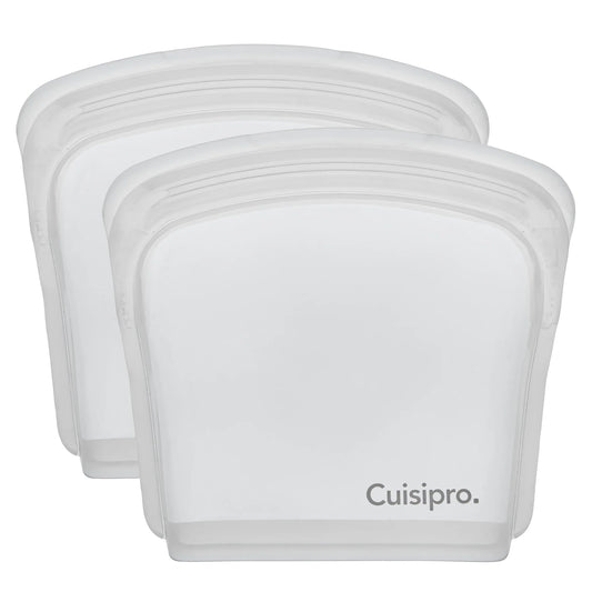 Cuisipro Silicone Reusable Bag Clear 200ml, Set of 2