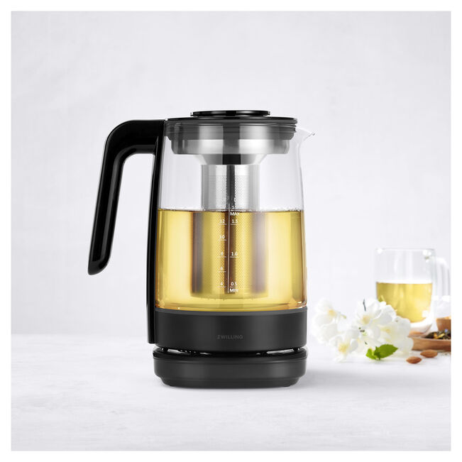 Zwilling Enfinigy Electric Kettle, Glass, Black, Programable