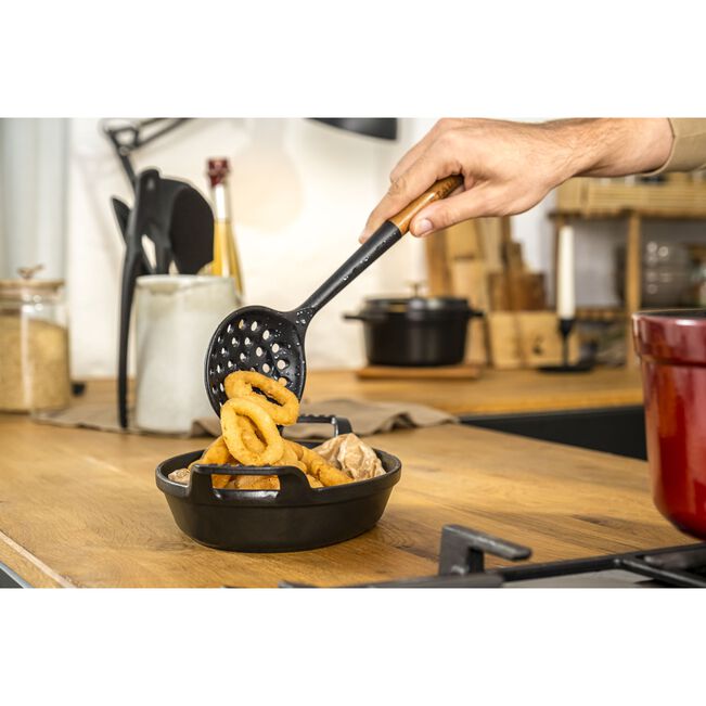 Staub Skimming Ladle, Wood & Silicone