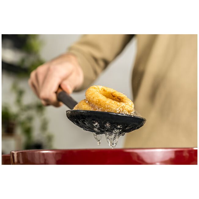 Staub Skimming Ladle, Wood & Silicone