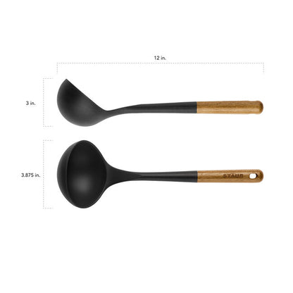 Staub Soup Ladle, Wood & Silicone