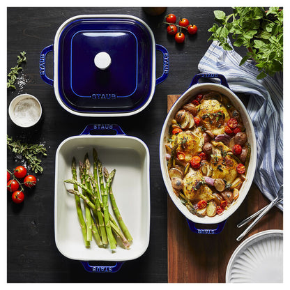 Staub Mixed Baking Dish Set, Dark Blue
