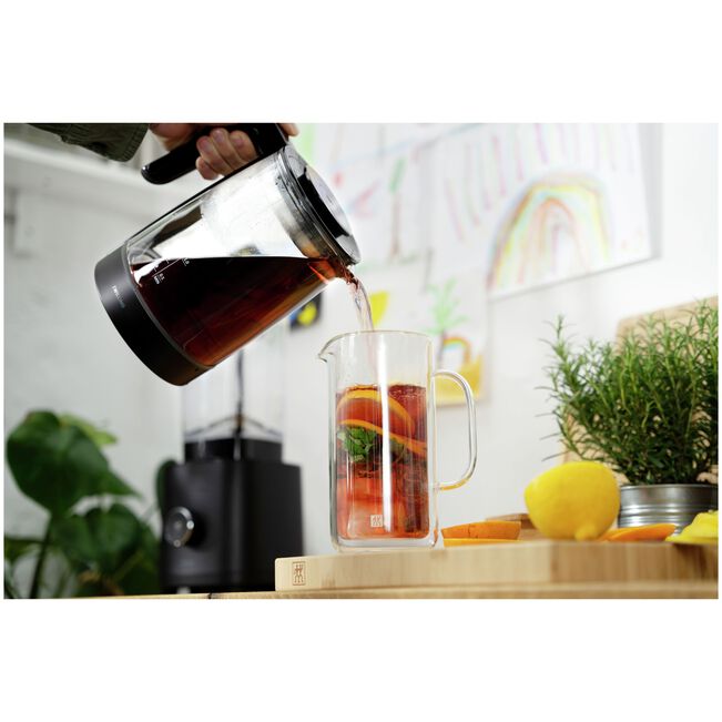 Zwilling Enfinigy Electric Kettle, Glass, Black, Programable