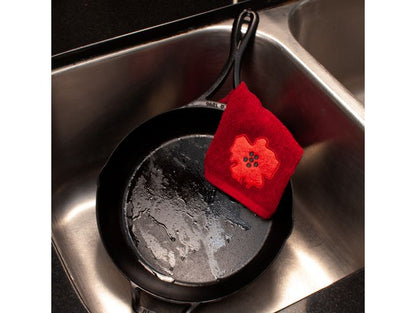 Scrubsy Red Flower