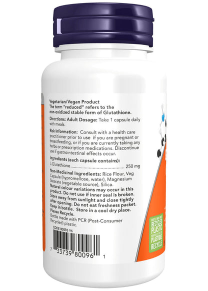 Glutathione 250mg, Reduced Form